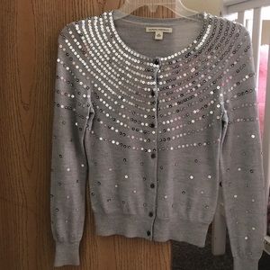 Banan republic grey cardigan with sequins ❤️